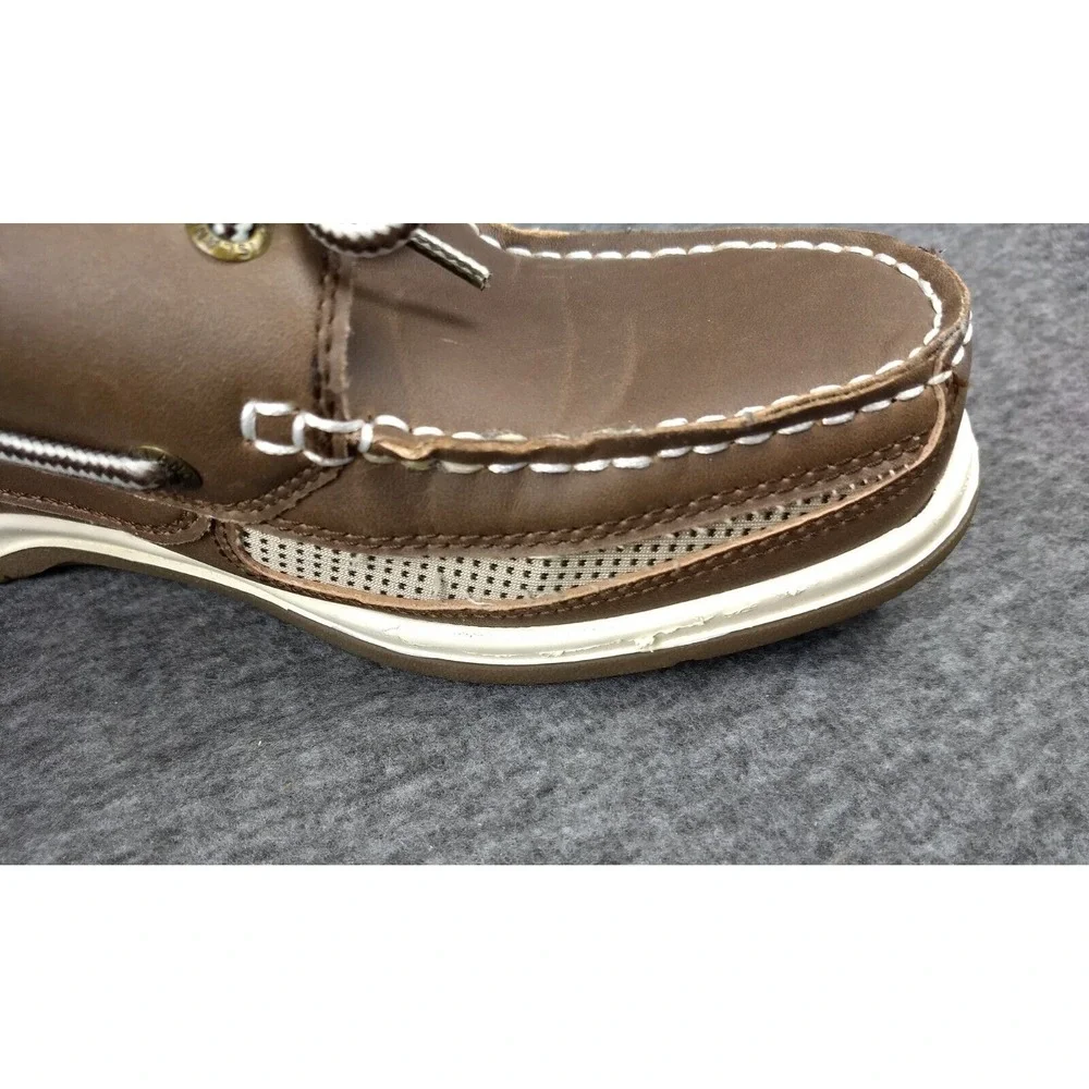 Island Surf Co Boat Deck Shoes Cod Dark Brown Men's 8M Lace Up Round Toe Cushion - Picture 12 of 16